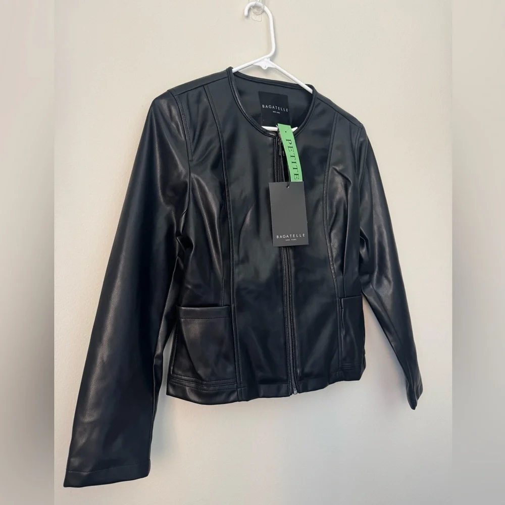 Bagatelle Womens Black Genuine - Jacket Soft (new with tag) - Picture 3 of 13